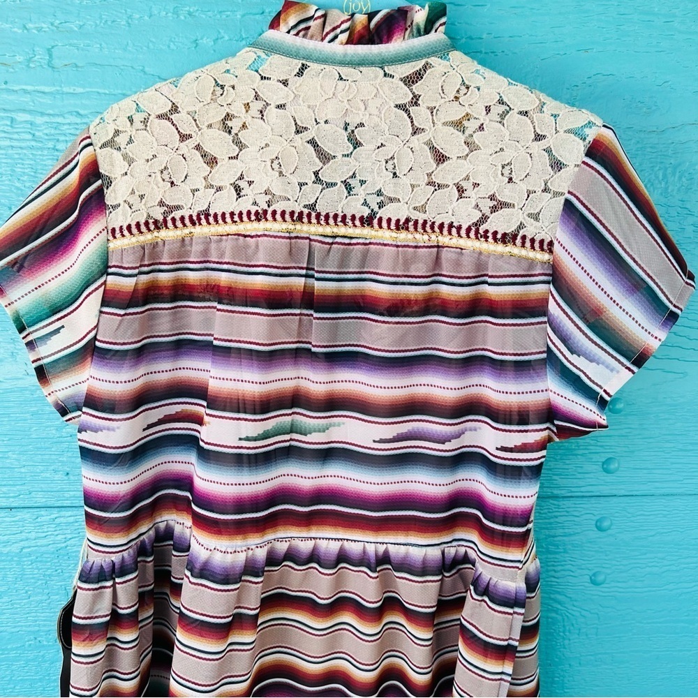 DOUBLE D RANCH SERAPE SANTA RITA FLOUNCE RUFFLE SUNDRESS SIZE SMALL NWT - Picture 9 of 9